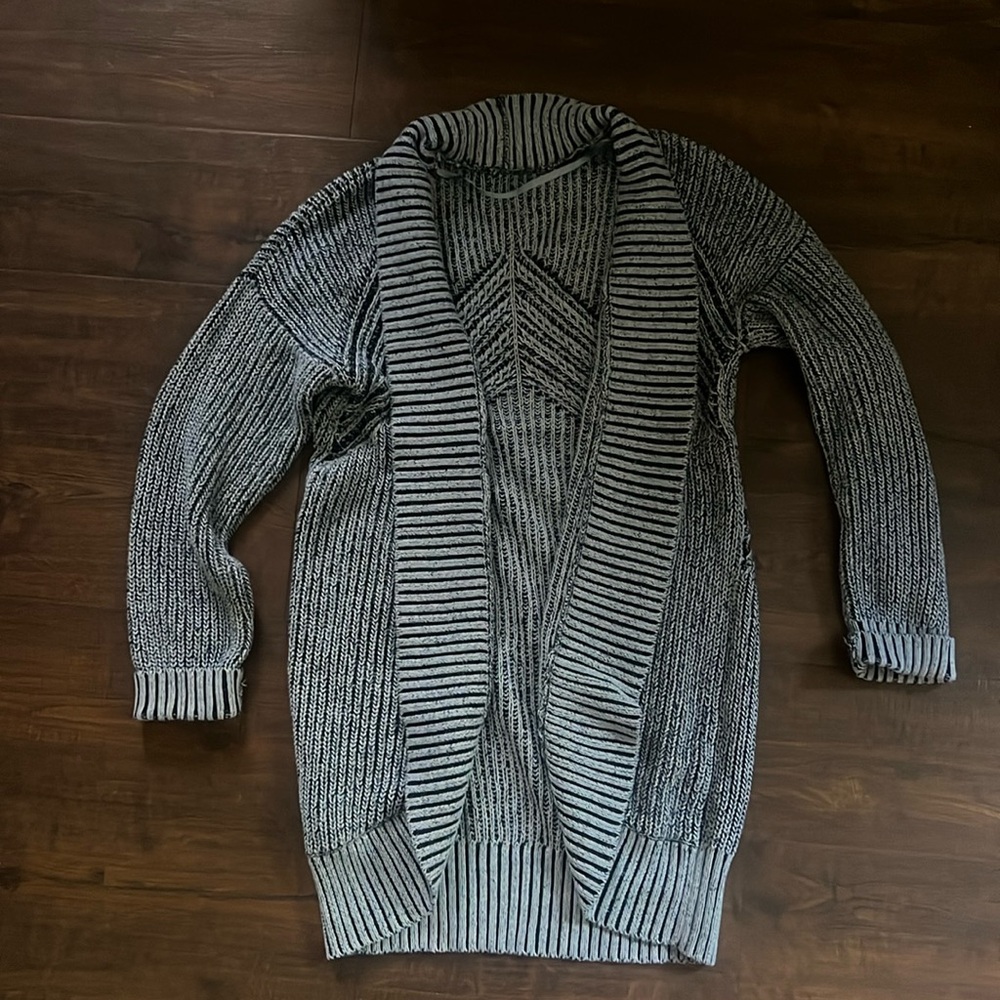 Navy Open Cardigan